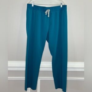 Figs Technical Collection Scrub Pants Caribbean Blue Size XL Petite
